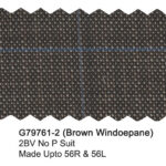 Brown G79761-2 Windowpane Giorgio Fiorelli Suit