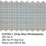 Gray Blue G79762-1 Giorgio Fiorelli Windowpane Suit