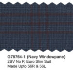 Navy G79764-1 Windowpane Giorgio Fiorelli Suit
