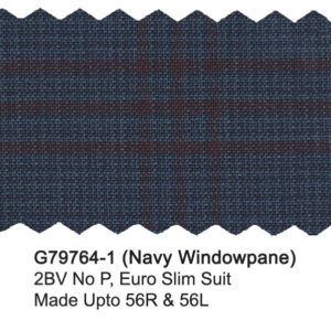 Navy G79764-1 Windowpane Giorgio Fiorelli Suit