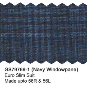 Navy Windowpane GS79766-1 Giorgio Fiorelli Stretch Suit
