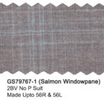 Salmon Windowpane GS79767-1 Giorgio Fiorelli Stretch Suit