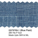 Blue Plaid GS79769-1 Giorgio Fiorelli Stretch Comfort Suit 