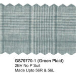 Green Plaid GS79770-1 Giorgio Fiorelli Stretch Comfort Suit