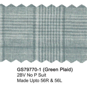 Green Plaid GS79770-1 Giorgio Fiorelli Stretch Comfort Suit
