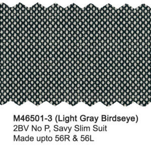 Light Gray Birdseye M46501-3 Wool Mantoni Suit