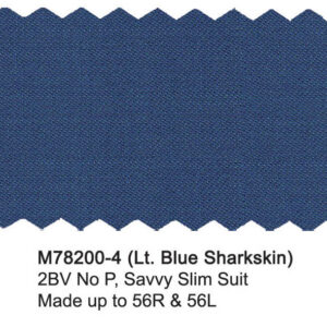 Light Blue Sharkskin M78200-4 Wool Mantoni Suit