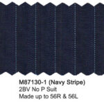 Navy Stripe M87130-1 Wool Mantoni Suit