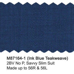 Ink Blue Teakweave M87164-1 Wool Mantoni Suit