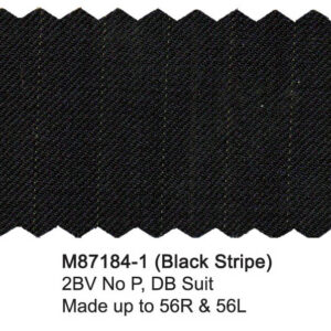 Black Stripe M87184-1 Wool Mantoni Suit