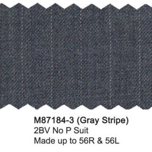 Gray Stripe M87184-3 Wool Mantoni Suit