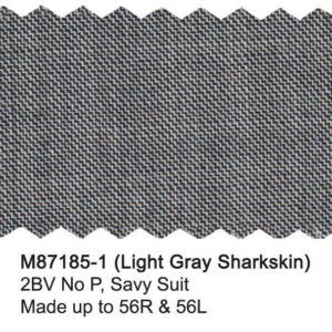 Light Gray Sharkskin M87185-1 Wool Mantoni Suit