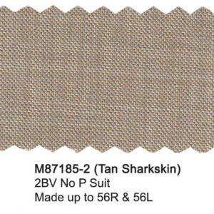 Tan Sharkskin M87185-2 Wool Mantoni Suit