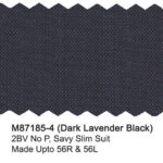 Dark Lavender Black M87185-4 Mantoni Suit