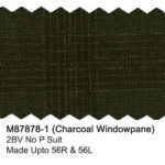 Charcoal M87878-1 Windowpane Mantoni Suit