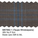Taupe M87882-1 Windowpane Mantoni Suit