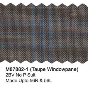 Taupe M87882-1 Windowpane Mantoni Suit