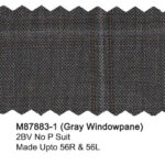 Gray M87883-1 Windowpane Mantoni Suit