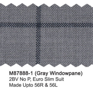Gray Windowpane M87888-1 Suit