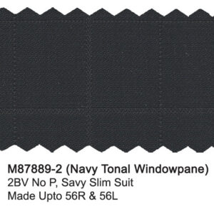 Navy M87889-2 Tonal Windowpane Mantoni Suit