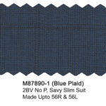 Blue Plaid M87890-1 Mantoni Suit