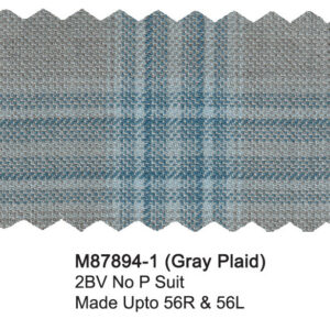 Gray Plaid M87894-1 Mantoni Suit
