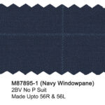 Navy M87895-1 Windowpane Mantoni Suit