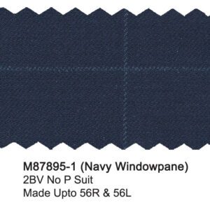 Navy M87895-1 Windowpane Mantoni Suit