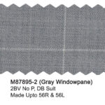 Gray M87895-2 Windowpane Mantoni Suit