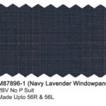 Navy Lavender M87896-1 Windowpane Mantoni Suit
