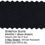 Black MS4000-1 Mantoni Stretch Suit