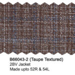 Taupe textured jacket fabric swatch