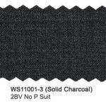 Solid Charcoal WS11001-3 Woolston Wool Stretch Suit