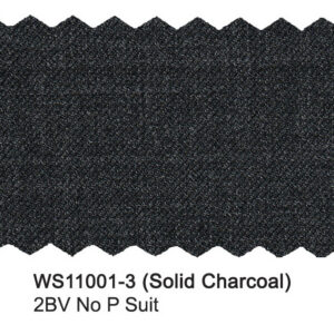 Solid Charcoal WS11001-3 Woolston Wool Stretch Suit