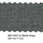 Solid Gray WS11001-4 Woolston Wool Stretch Suit