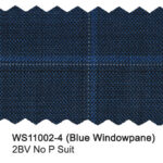 Blue Windowpane WS11002-4 Woolston Wool Stretch Suit