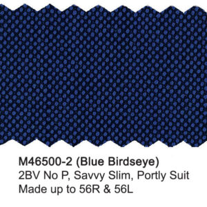 Blue Birdseye M46500-2 Wool Mantoni Suit